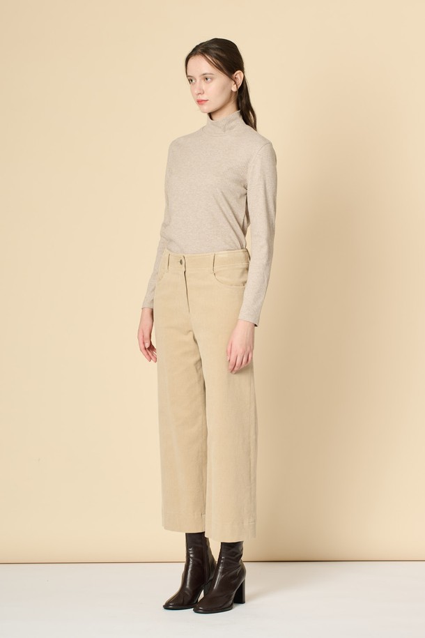 BCBG - 롱/미디팬츠 - [24WT]코듀로이 팬츠 - M BEIGE B4W9P30272