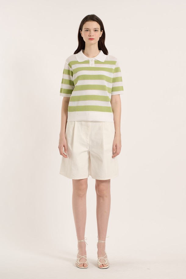 BCBG - 스웨터 - [25SM] 티에리 단가라 풀오버 - MINT B5B4K48238