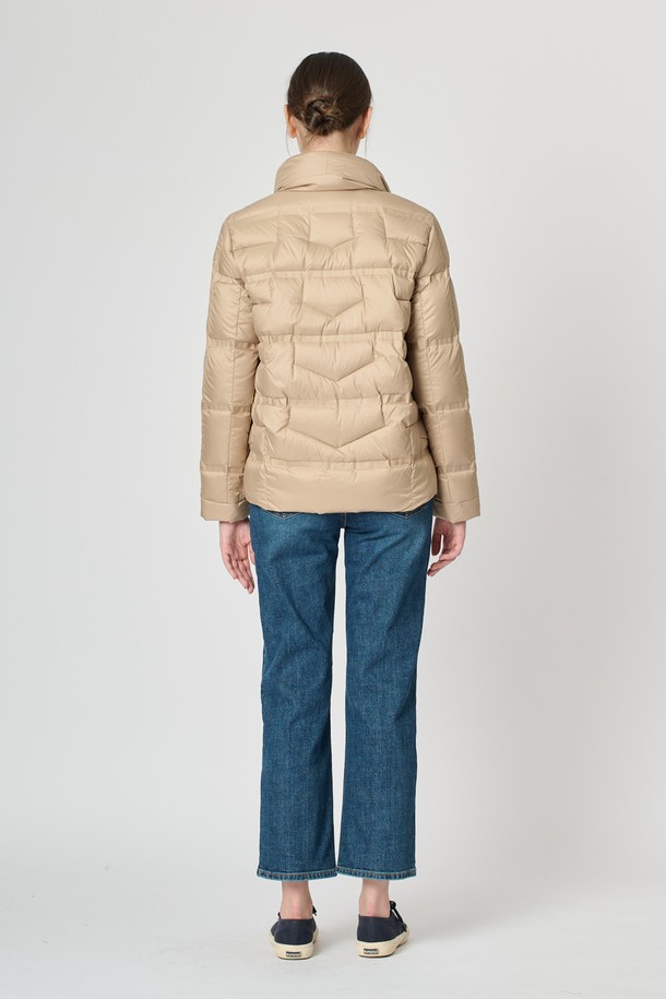 BCBG - 패딩 - [24WT]니트패치 덕 다운 - M BEIGE B4W9G89172