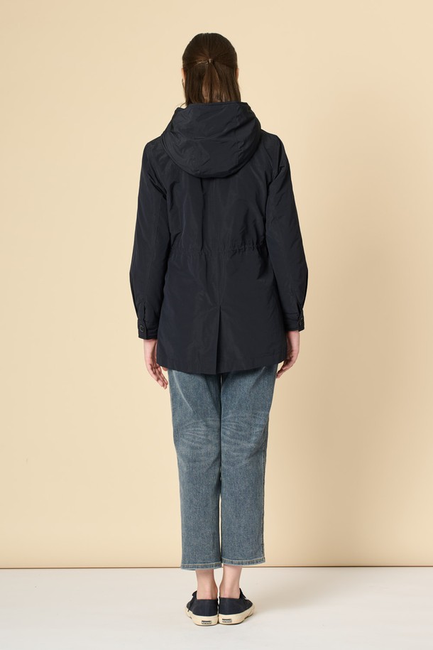 BCBG - 점퍼 - [24WT]드로우스트링 후드 점퍼 - DARK NAVY B4W9R13256