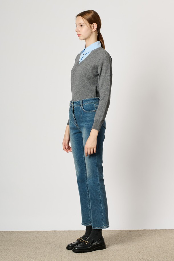 BCBG - 데님 - [24WT] 부츠컷 기모 데님 - SKY BLUE B4W9P35552