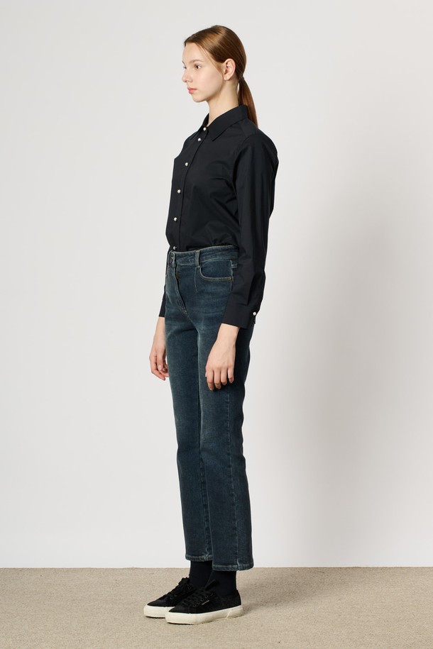 BCBG - 데님 - [24WT] 부츠컷 기모 데님 - DARK BLUE B4W9P35554