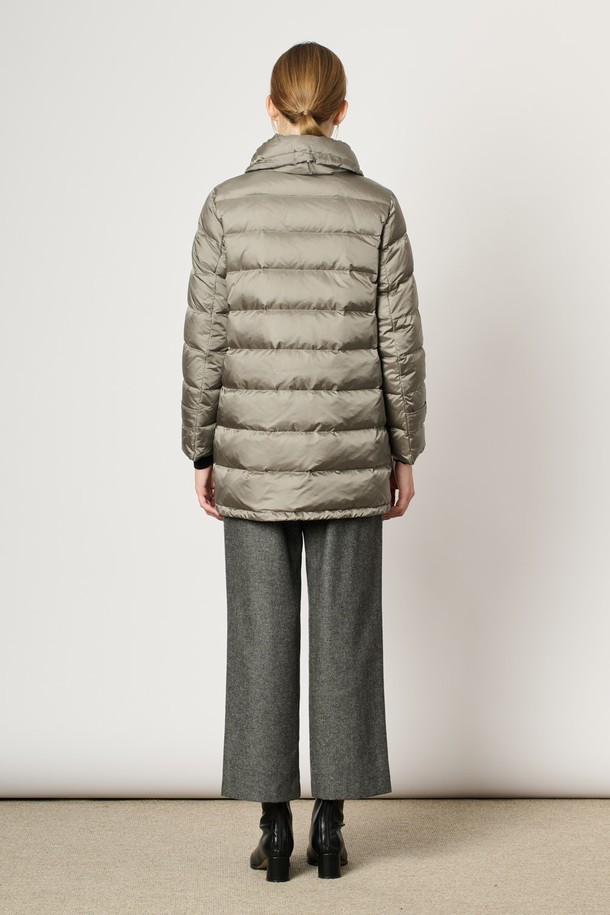 BCBG - 패딩 - [24WT] 카라 넥 롱 다운 - M GRAY B4WAF82516