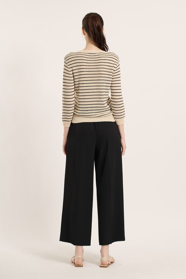 BCBG - 스웨터 - [25SM] 릴리 스트라이프 풀오버 - NAVY B5B3K40755