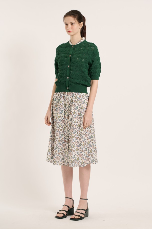 BCBG - 가디건 - [25SM] 카밀라 가디건 - GREEN B5B4K11242