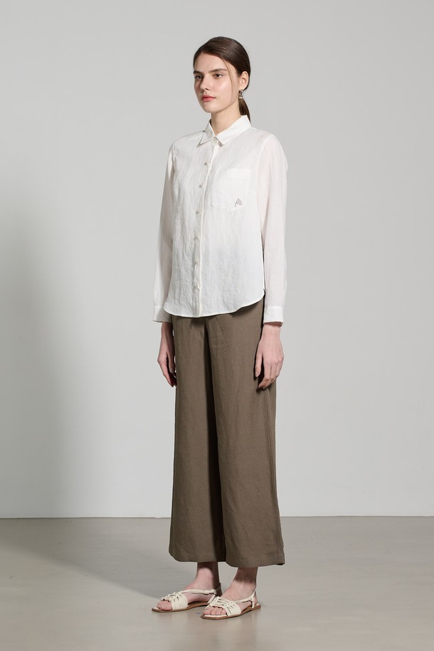 ALL&SUNDRY - 셔츠 - [25SU] 린넨 셔츠 - WHITE A5M3B40310