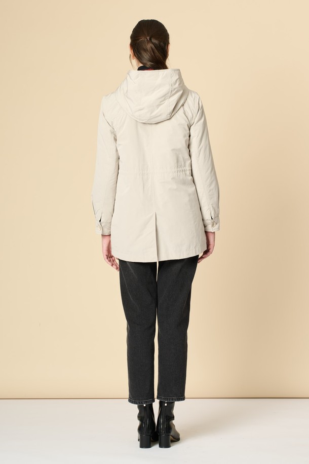 BCBG - 점퍼 - [24WT]드로우스트링 후드 점퍼 - LIGHT BEIGE B4W9R13271