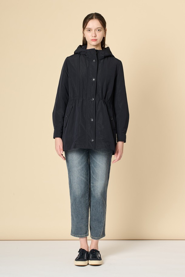 BCBG - 점퍼 - [24WT]드로우스트링 후드 점퍼 - DARK NAVY B4W9R13256