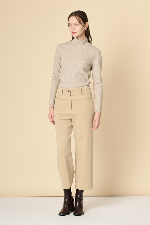 BCBG - 롱/미디팬츠 - [24WT]코듀로이 팬츠 - M BEIGE B4W9P30272