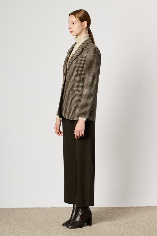 BCBG - 자켓 - [24WT] 클래식체크 자켓 - M BROWN B4W9J10779