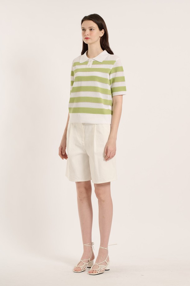 BCBG - 스웨터 - [25SM] 티에리 단가라 풀오버 - MINT B5B4K48238