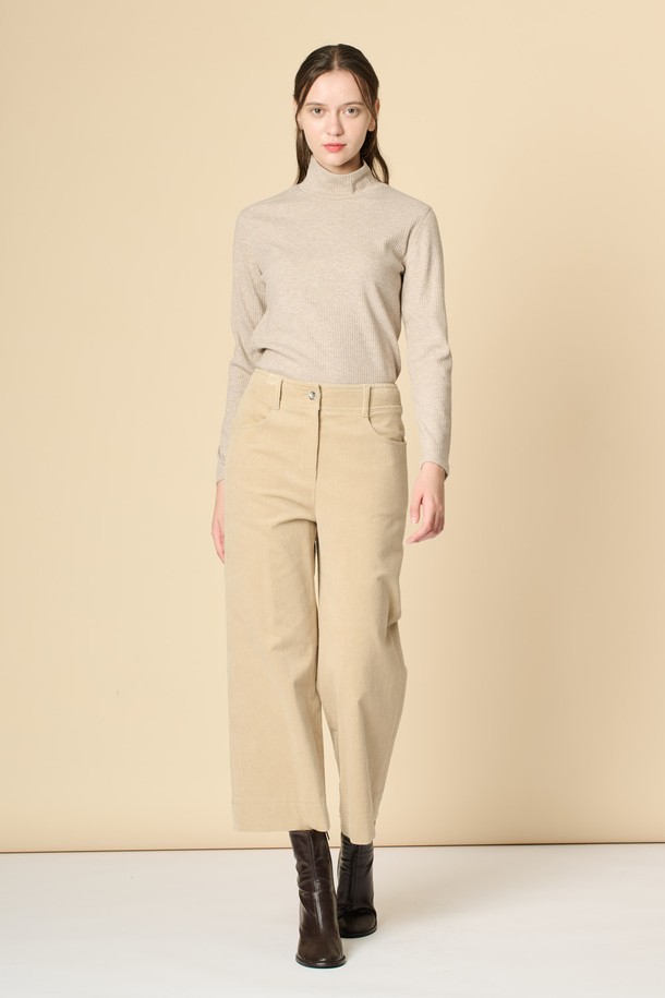 BCBG - 롱/미디팬츠 - [24WT]코듀로이 팬츠 - M BEIGE B4W9P30272