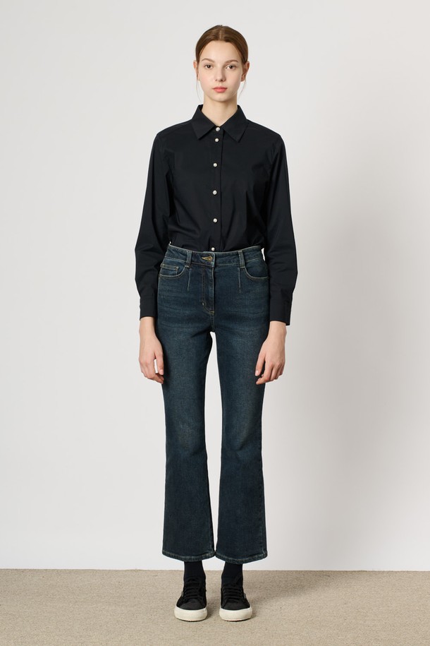 BCBG - 데님 - [24WT] 부츠컷 기모 데님 - DARK BLUE B4W9P35554