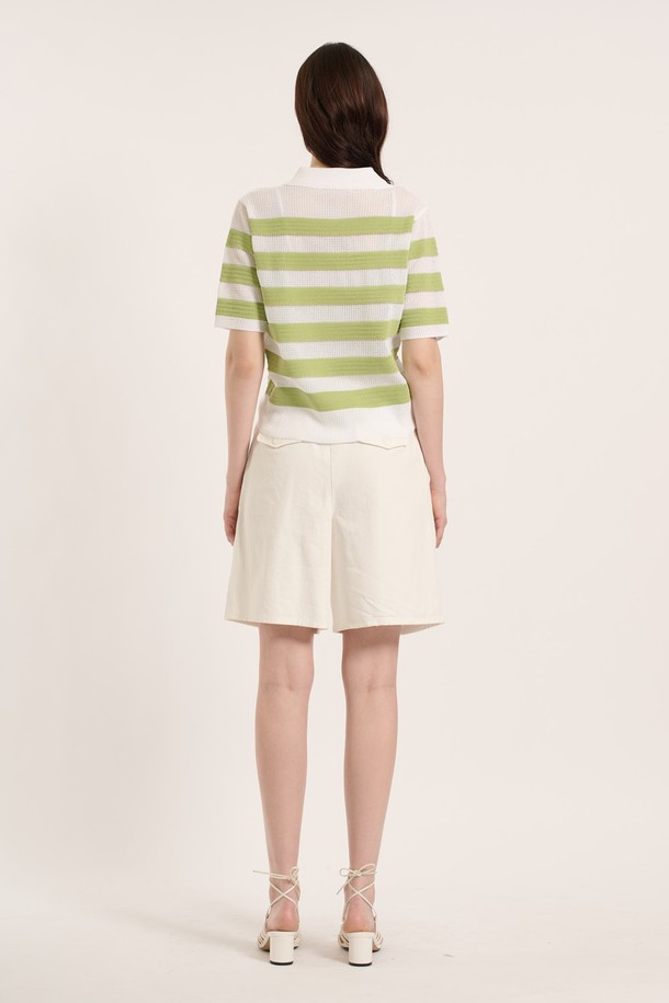 BCBG - 스웨터 - [25SM] 티에리 단가라 풀오버 - MINT B5B4K48238
