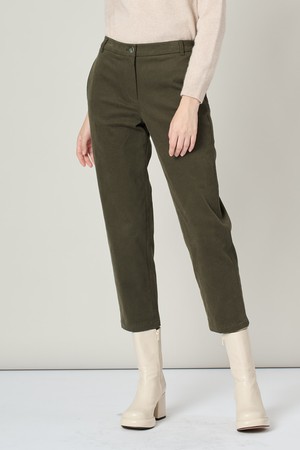 [24WT]슬림핏 기모팬츠 - DARK KHAKI A4W9P30283