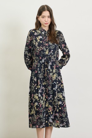 [25SP] 플로럴 프린트 원피스 - NAVY B5S2O62755