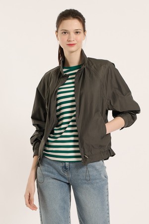 [25SM] 밑단 스트링 점퍼 - DARK GRAY B5B3R15317