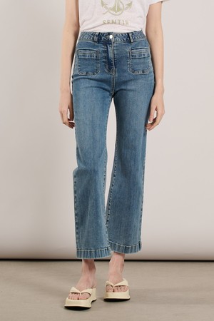 [25SS] 투포켓 부츠컷 데님 팬츠 - M BLUE A5S1P35253