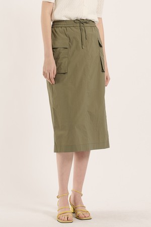 [25SM] 카고 롱 스커트 - KHAKI B5B4S21845