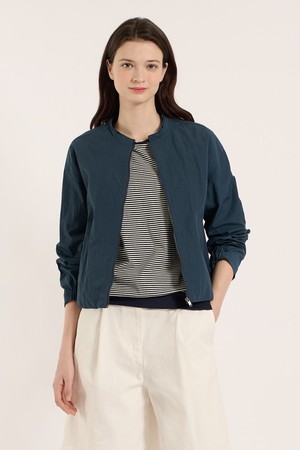 [25SU] 라운드넥 점퍼 - PEACOCK BLUE B5B4R18358