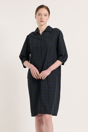 [25SU] 타탄 체크 원피스 - NAVY B5M3O67255