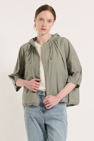 [25SU] 후드 숏 점퍼 - MINT GREY B5M3G17339