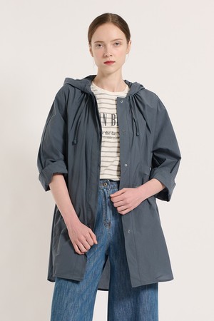 [25SU] 후드 롱 점퍼 - M BLUE B5M3G17253