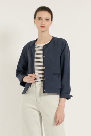 [25SU] 바인딩 썸머쟈켓 - DARK BLUE B5B4J11654