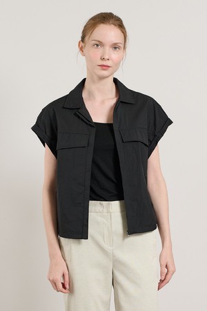 [25SU] 포켓 집업 점퍼 - BLACK A5M3G17399