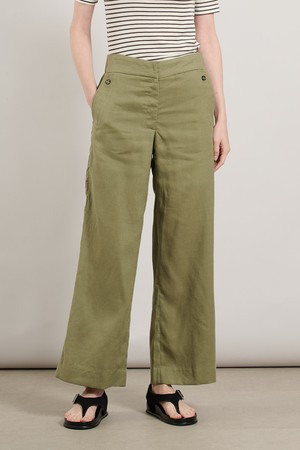 【MARGARIN FINGERS】24fw FRILL POCKET PANTS MARGARIN FINGERS Frill Pocket Pants - White | International