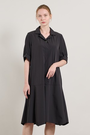 [25SU] 버튼 포인트 원피스 - CHARCOAL GRAY A5M3G67198