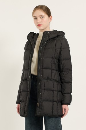 [24WT] 사각퀼팅 구스 다운 - BLACK B4D9F80499