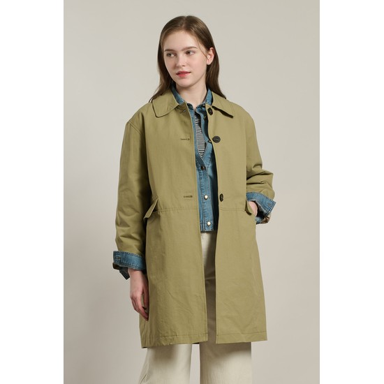 [26SP] 오버핏 싱글 트렌치 - LIGHT KHAKI A6S2N72581