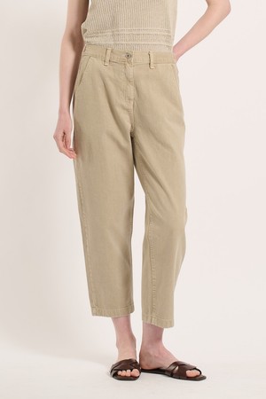 [25SU] 백밴딩 컬러 배기 팬츠 - LIGHT BEIGE B5M3P38871