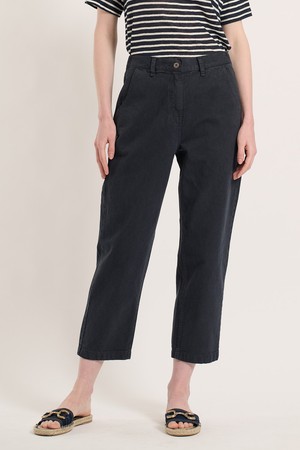 [25SU] 백밴딩 컬러 배기 팬츠 - DARK NAVY B5M3P38856