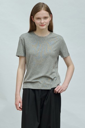 [25SU] 라운드넥 베이직 져지 - MULTI M GRAY A5M4I49497