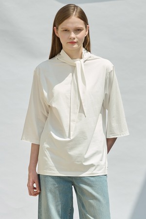 [25SU] 타이 져지 풀오버 - IVORY A5M4I49613