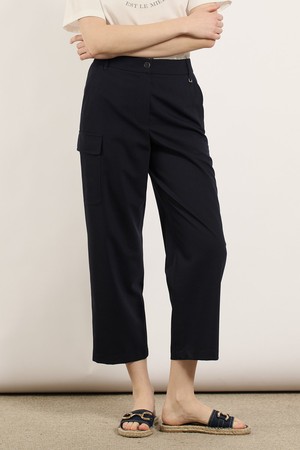 [25SU] 사이드 포켓 스트레이트 팬츠 - NAVY B5M4P33455