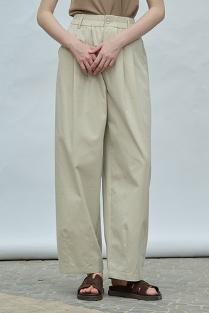 [25SU] 면 와이드 바지 - LIGHT GRAY A5M4I39215