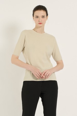 [25SU] 핀 포인트 라인 풀오버 - CREAM B5B3K40914