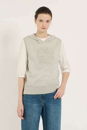 [25SU] 쉴드 후드 베스트 - LIGHT M GRAY B5B3K50596