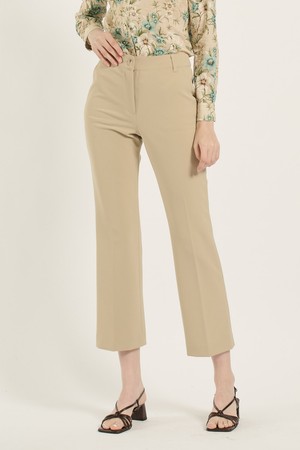 [25SU] 스판 부츠컷 팬츠 - M BEIGE B5B3P30972