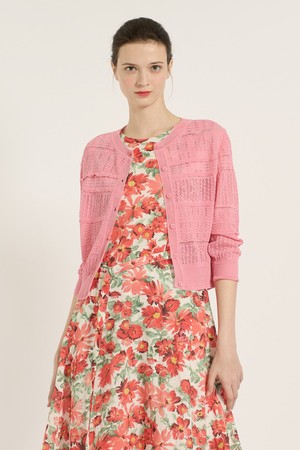 [25SU] 스카시 프릴 가디건 - PINK B5B5K12822