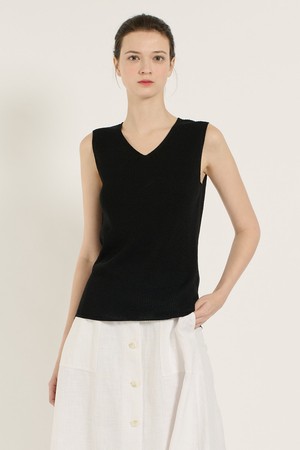 [25SU] 홀가먼트 슬리브리스 - BLACK B5B5K32699