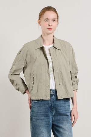 [25SU] 스텐카라 홑겹 크롭 점퍼  - STONE A5M3R15370