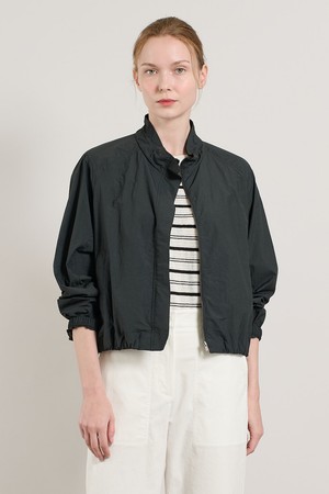 [25SU] 네크 셔링 홑겹 집업점퍼  - DARK GRAY A5M3R17117