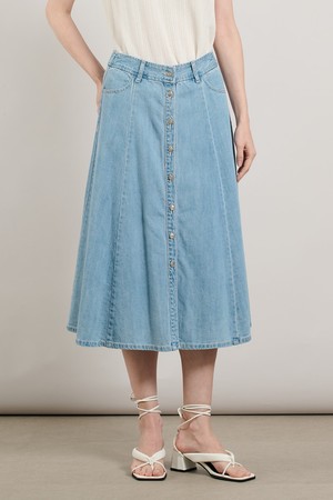 [25SU] 데님 훌 스커트 - SKY BLUE A5M3S20252