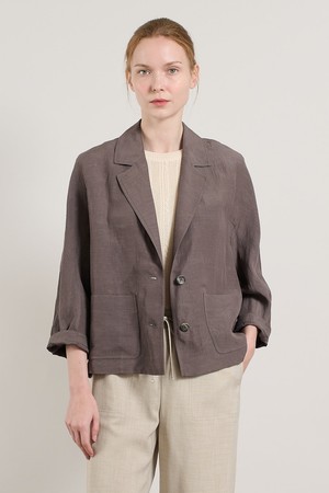 [25SU] 테일러드 투버튼 자켓 - BROWN A5M4J13774