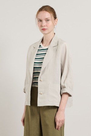 [25SU] 테일러드 투버튼 자켓 - LIGHT GRAY A5M4J13715