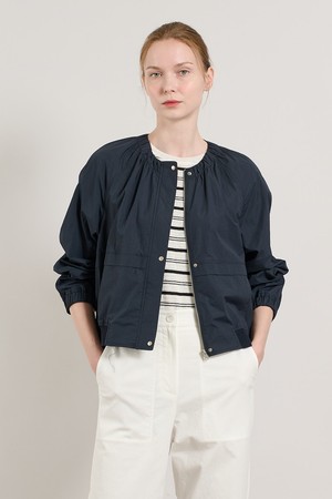 [25SU] 라운드넥 셔링 점퍼 - NAVY A5M4R16155